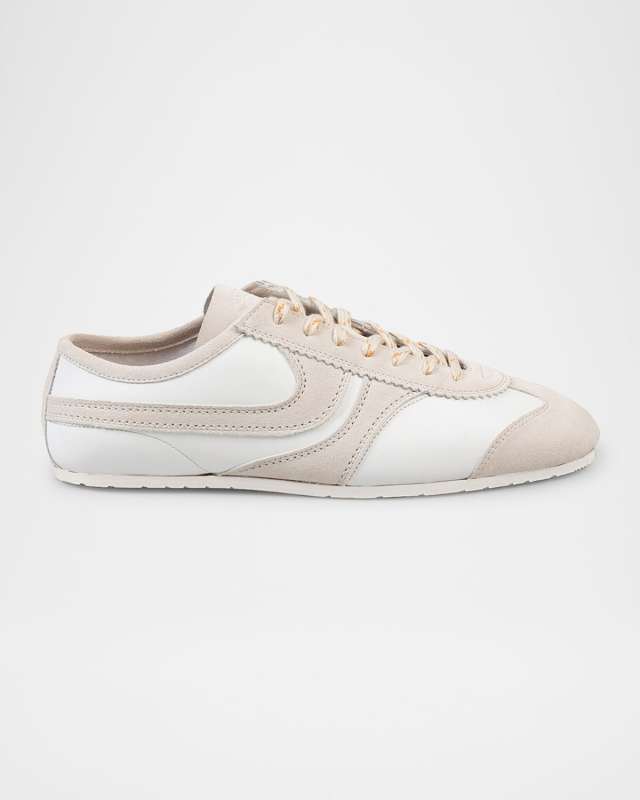 Dustin Mixed Leather Retro Sneakers